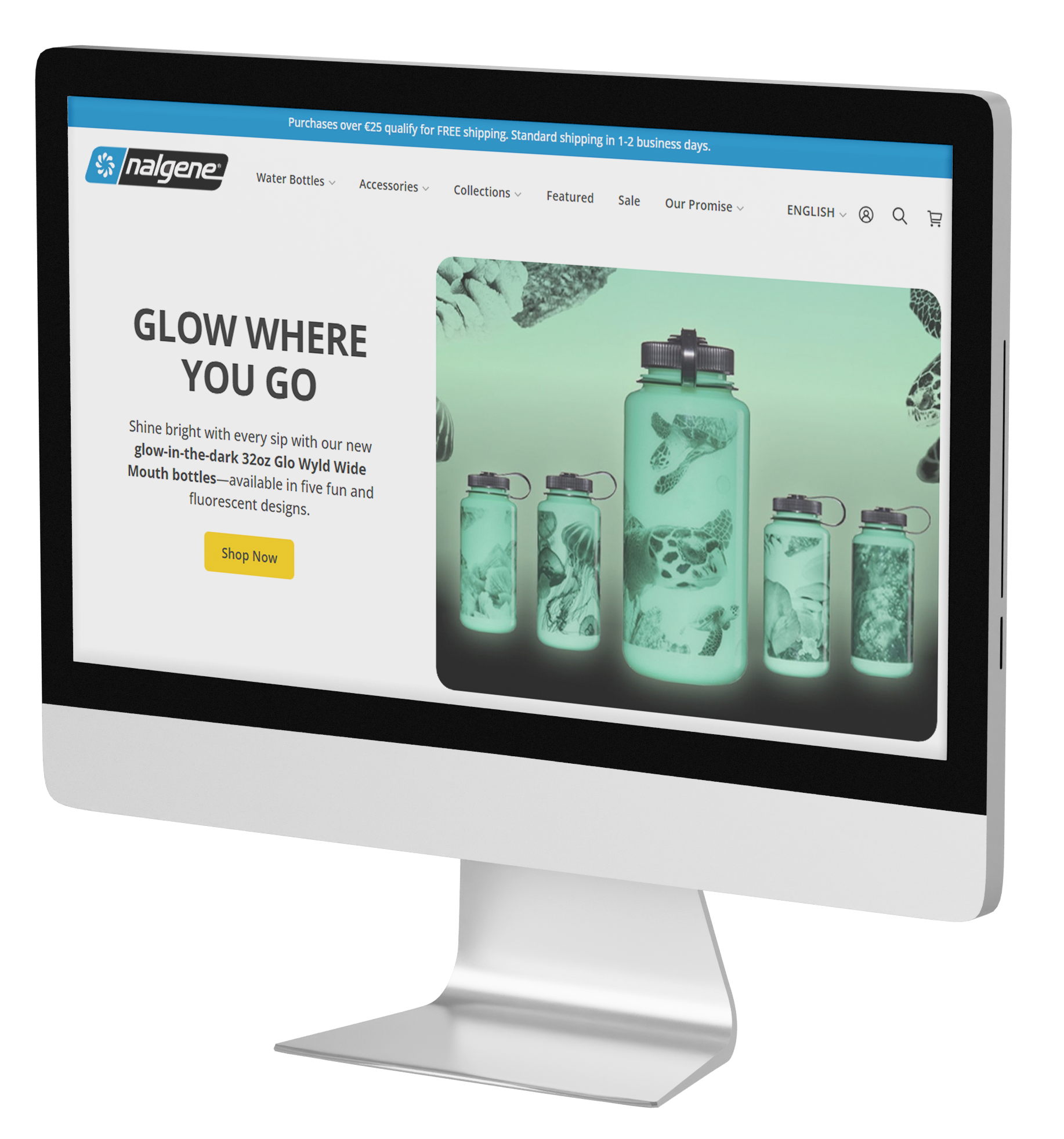 Laptop with three product pages of Bioracer